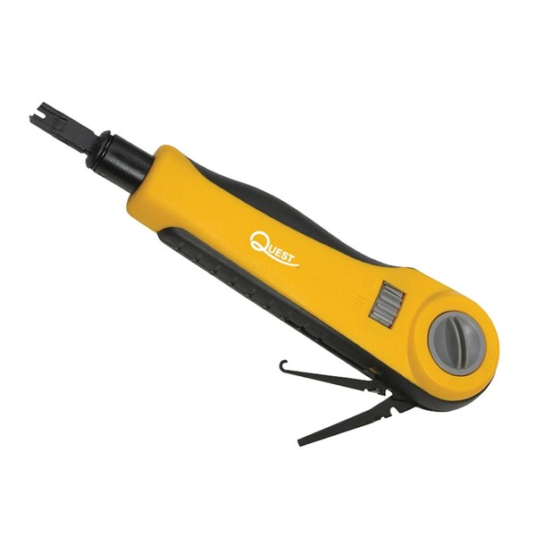 Quest Technology International Impact Punch Down Tool - 110 Punch & Cut Blades W/ Pick & Hook (Tension Adjust) TEL-6095 - main